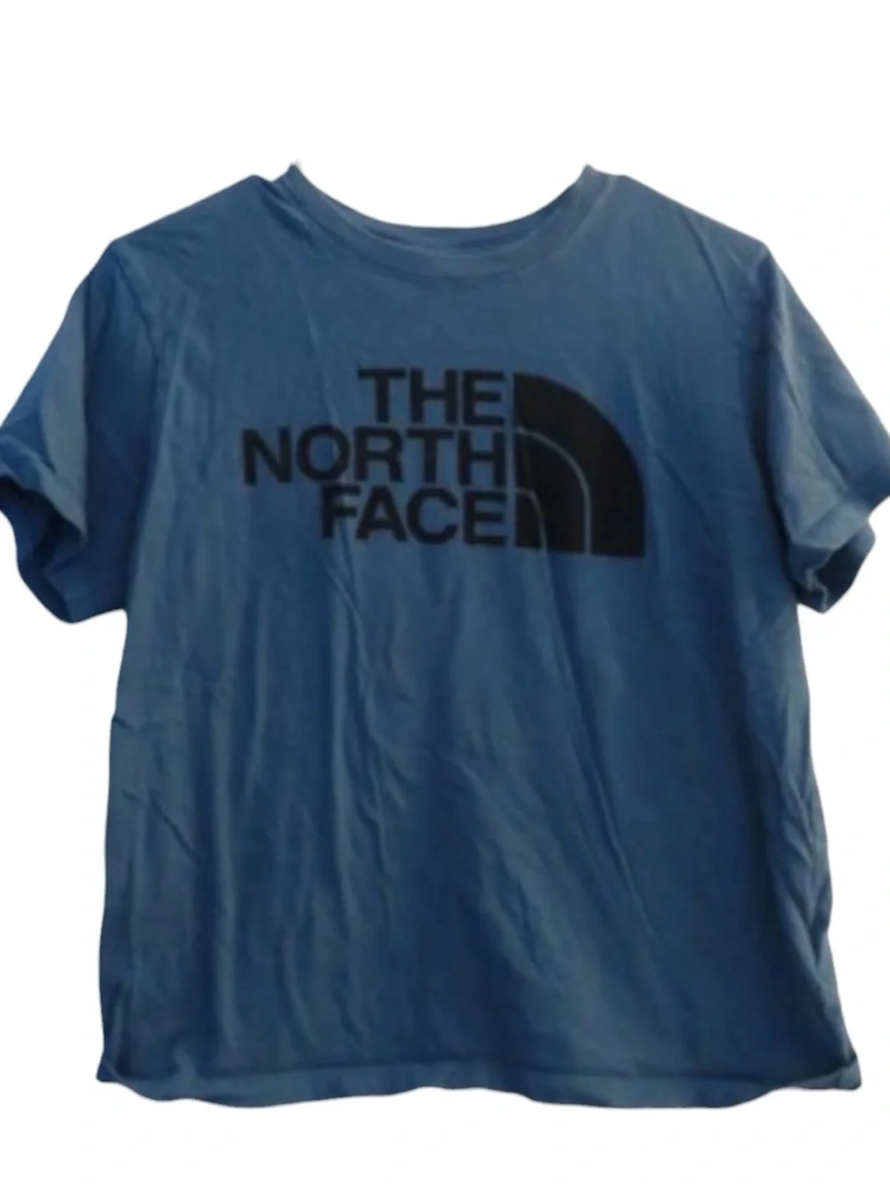 THE NORTH FACE Big Logo 100% Cotton T-shirt in Blue Size Medium — SUPER COMFY!!!